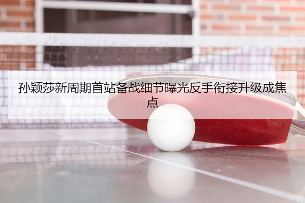孙颖莎新周期首站备战细节曝光反手衔接升级成焦点